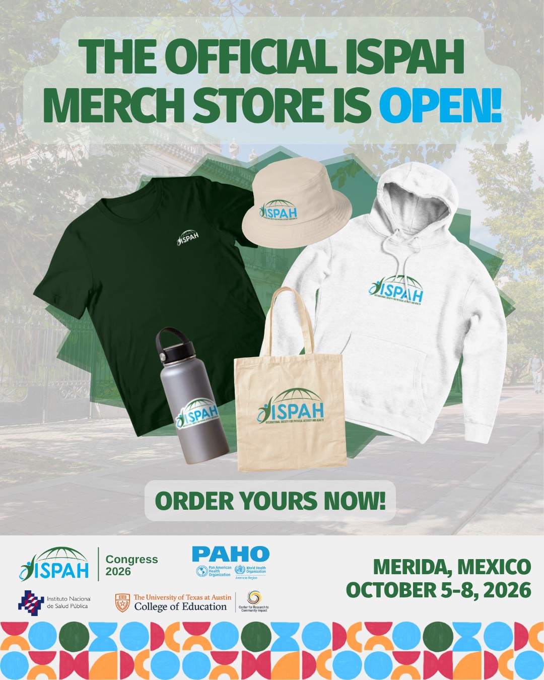 The official ISPAH Merch Store is now open!