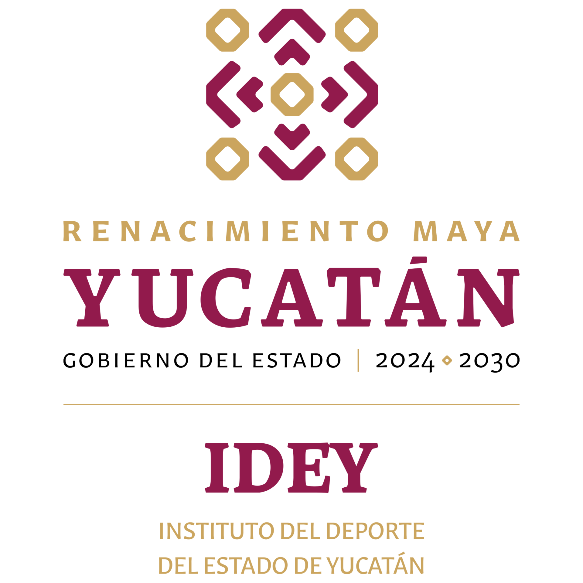 LOGO YUCATAN IDEY 2024 2030 ROJO VERTICAL