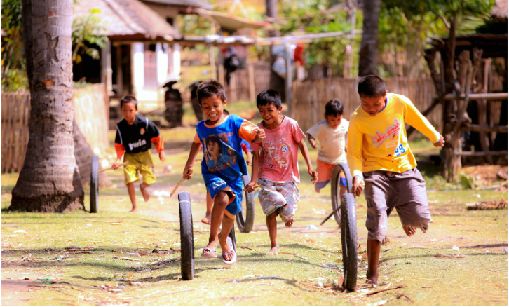 children playing